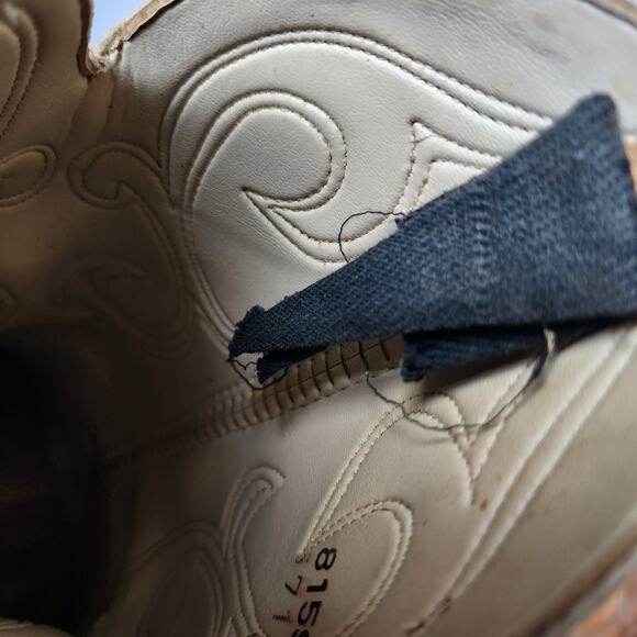 Vintage Dingo Cowboy Western Boots Womens Size 6M 1308 Brown Made In USA - Picture 11 of 12